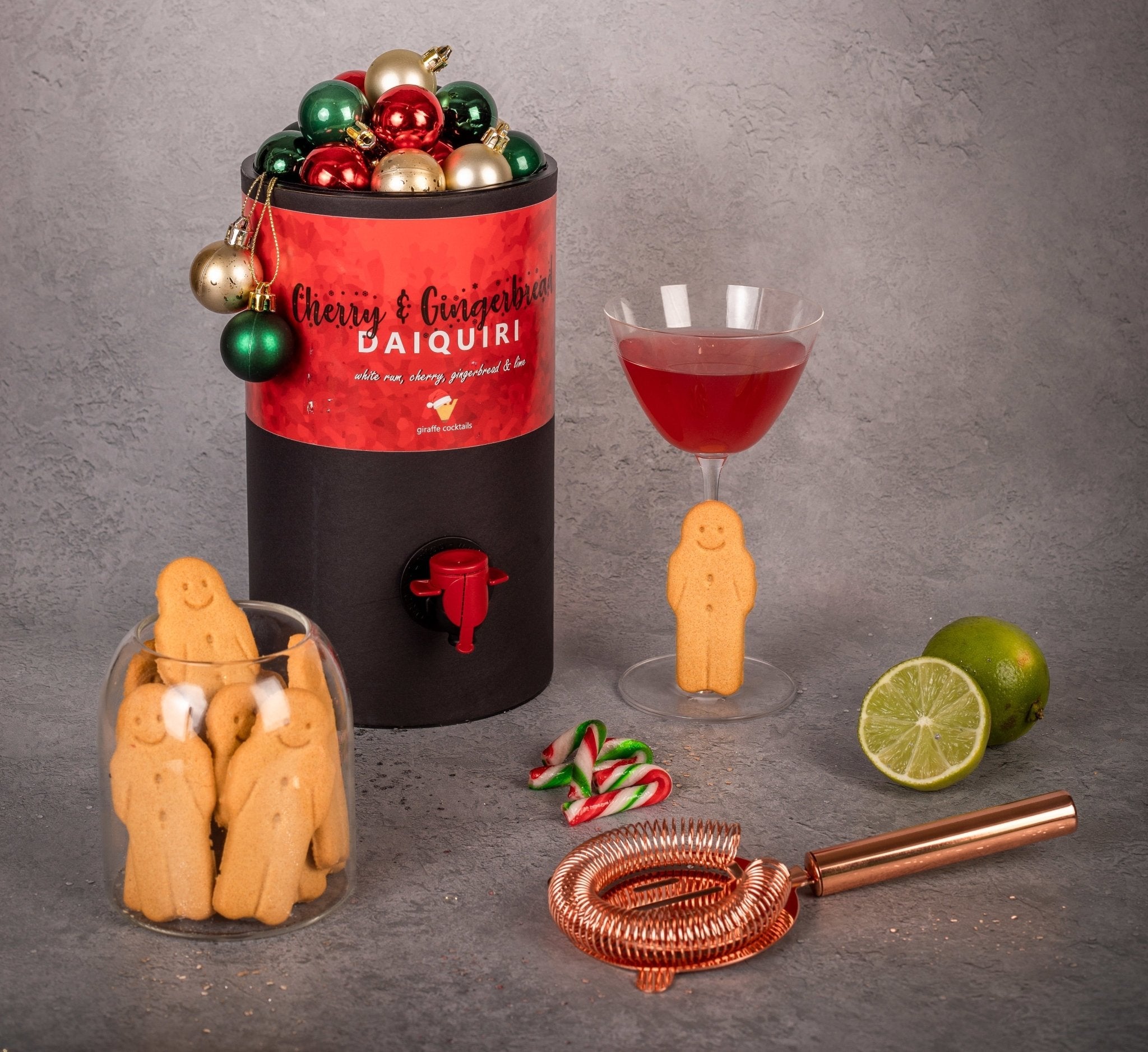 Cherry & Gingerbread Daiquiri Giraffe Cocktails