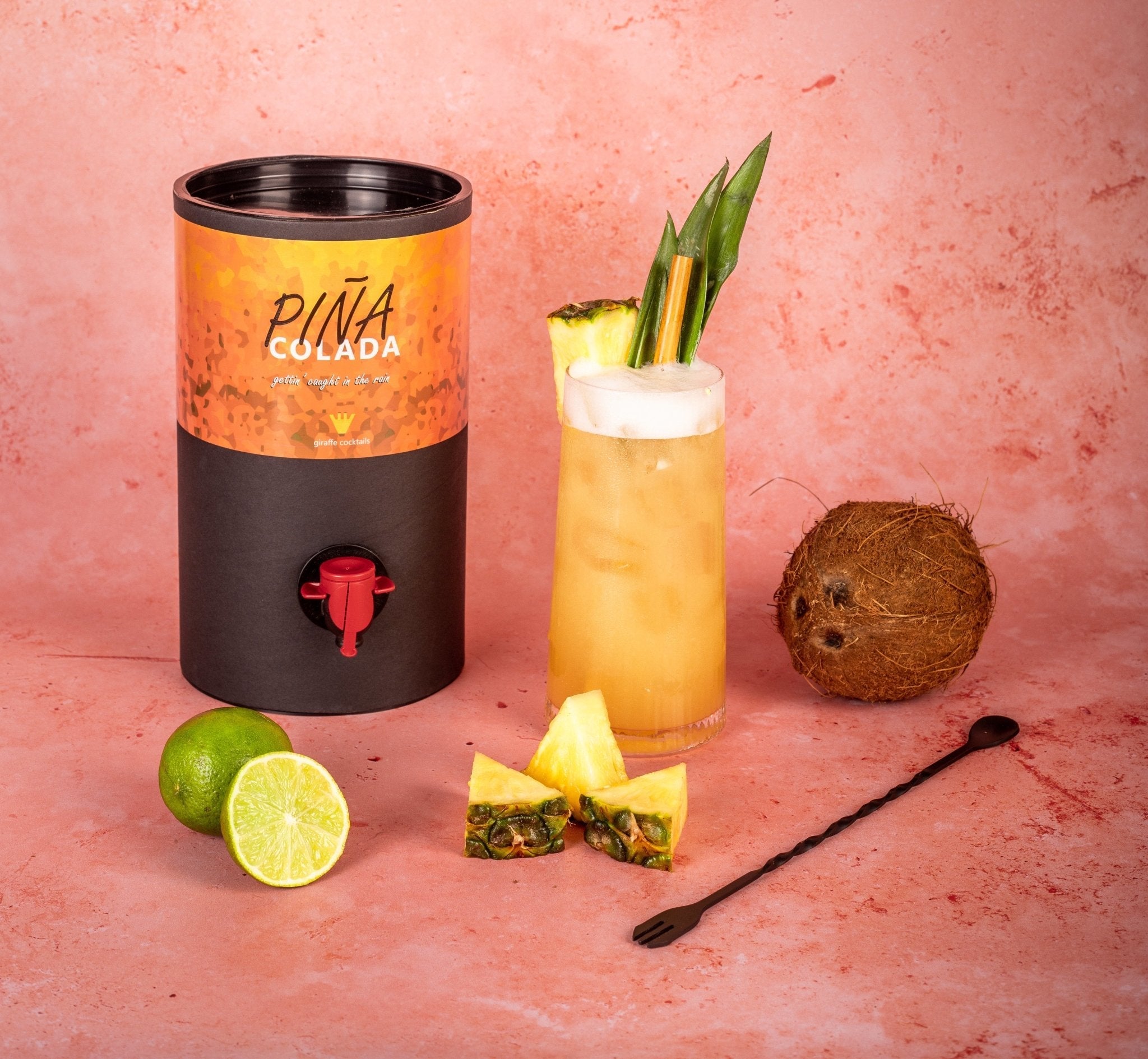 Pina Colada Giraffe Cocktails