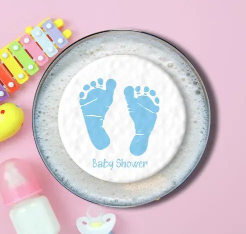 Baby Shower Topper | Blue Feet Giraffe Cocktails
