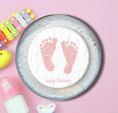 Baby Shower Topper | Pink Feet Giraffe Cocktails