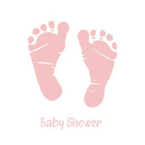 Baby Shower Topper | Pink Feet Giraffe Cocktails