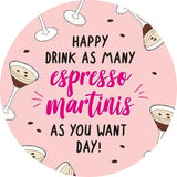 Birthday Topper | Many Espressos Giraffe Cocktails