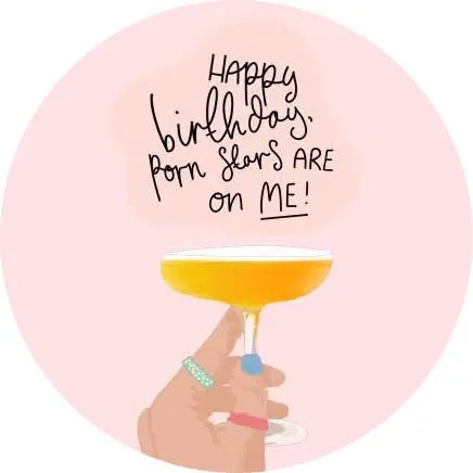 Birthday Topper | Pornstars on me Giraffe Cocktails