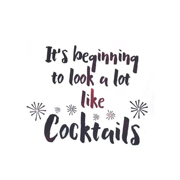 Christmas Topper | Beginning to look like cocktails Giraffe Cocktails