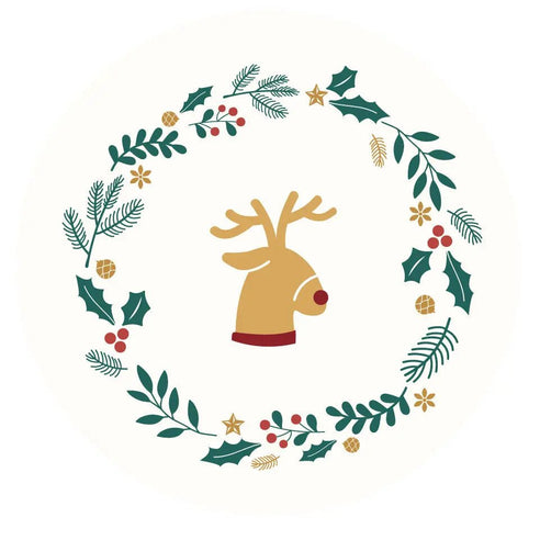 Christmas Topper | Christmas Reindeer Simple Giraffe Cocktails