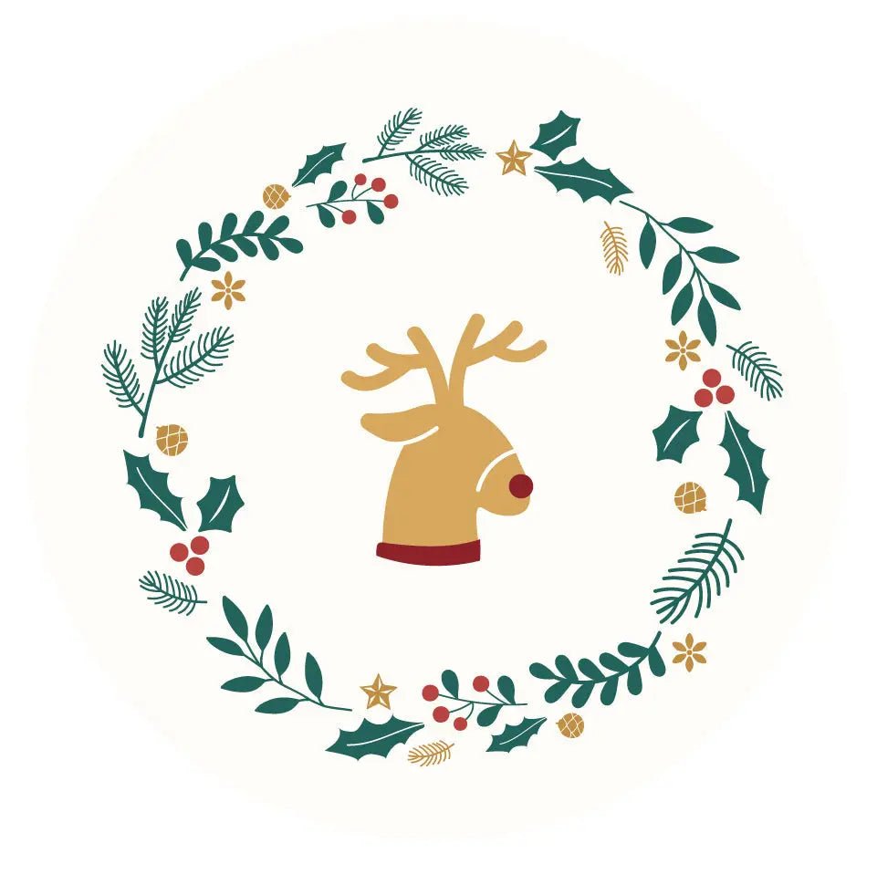 Christmas Topper | Christmas Reindeer Simple Giraffe Cocktails