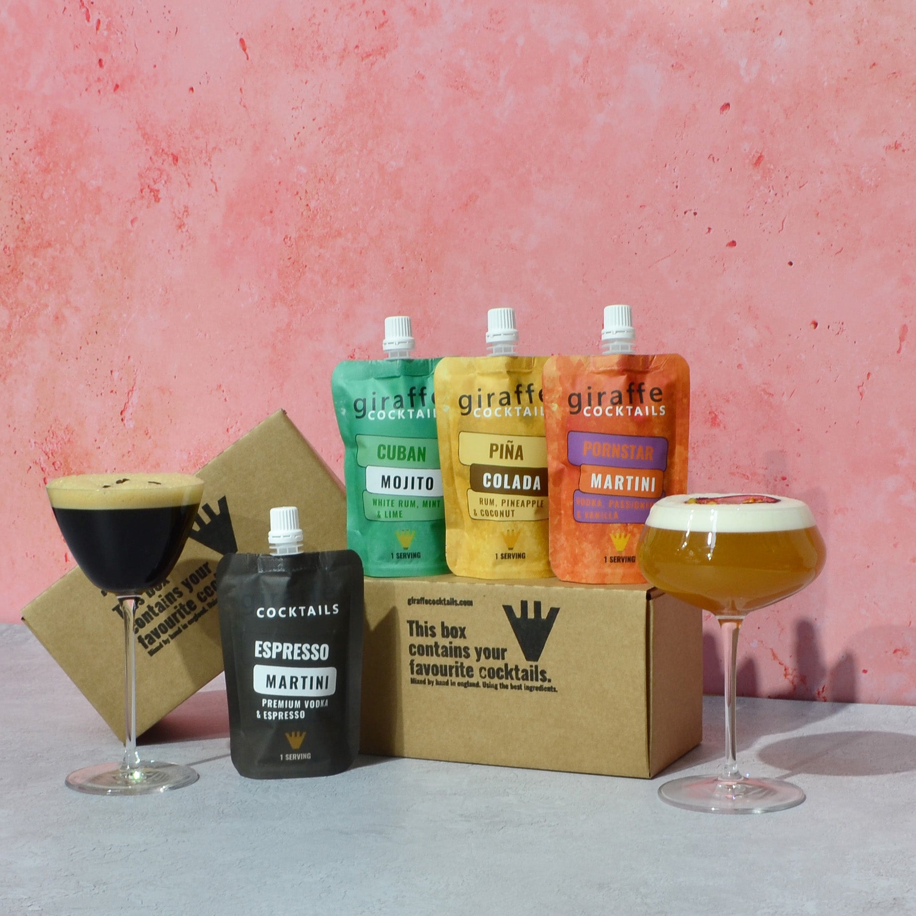 Cocktails In Box Ready made cocktails | Create your own cocktail box – Giraffe Cocktails