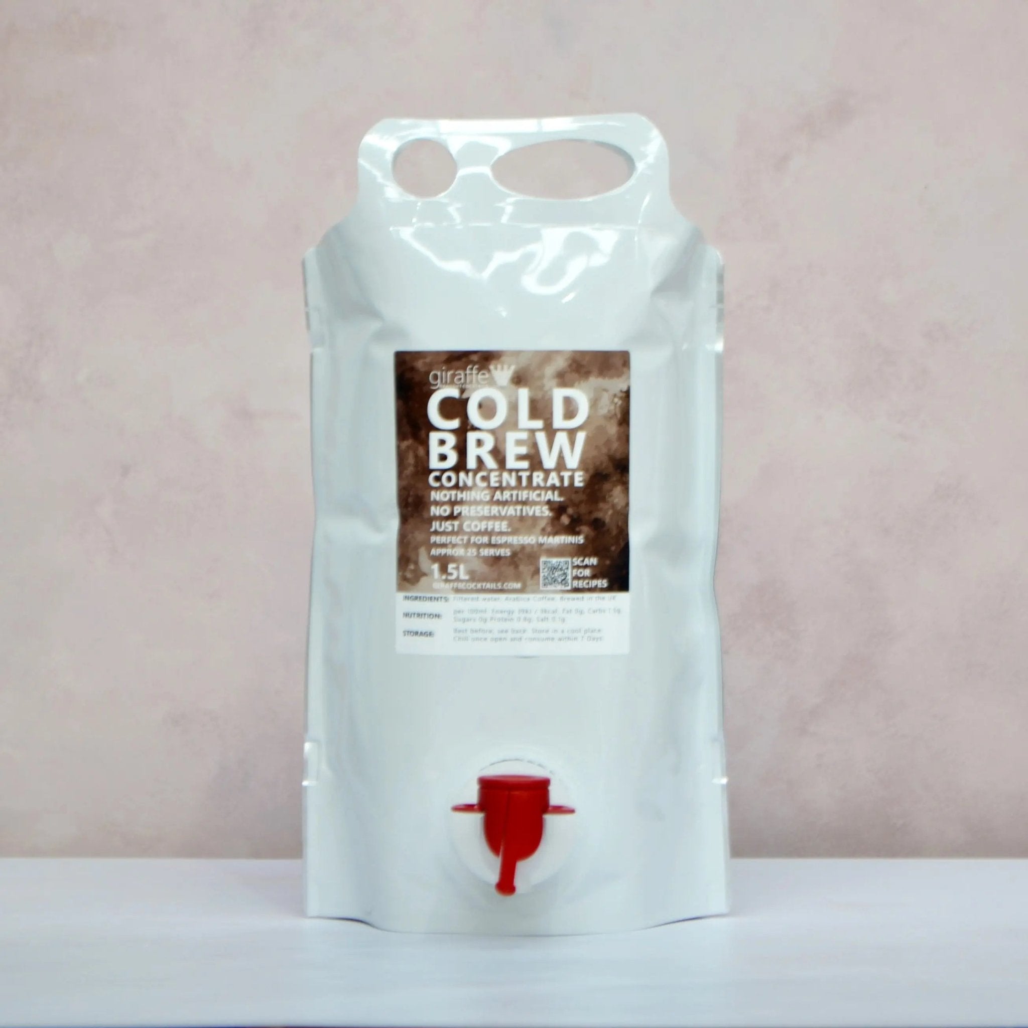 Cold Brew Coffee Concentrate 1.5L Non Alcoholic Giraffe Cocktails