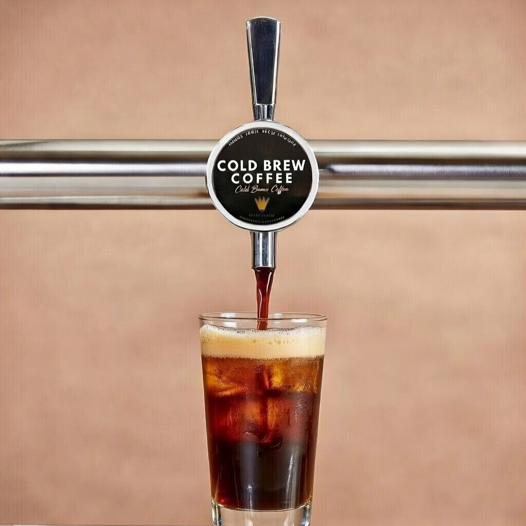 Cold brew coffee on tap 