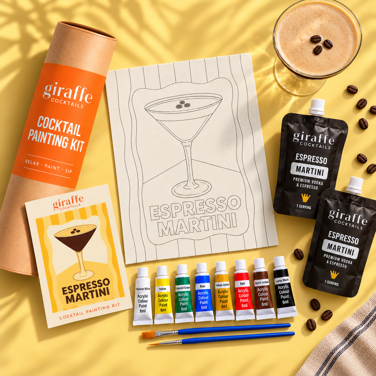 Espresso Martini Paint & Sip Gift Bundle