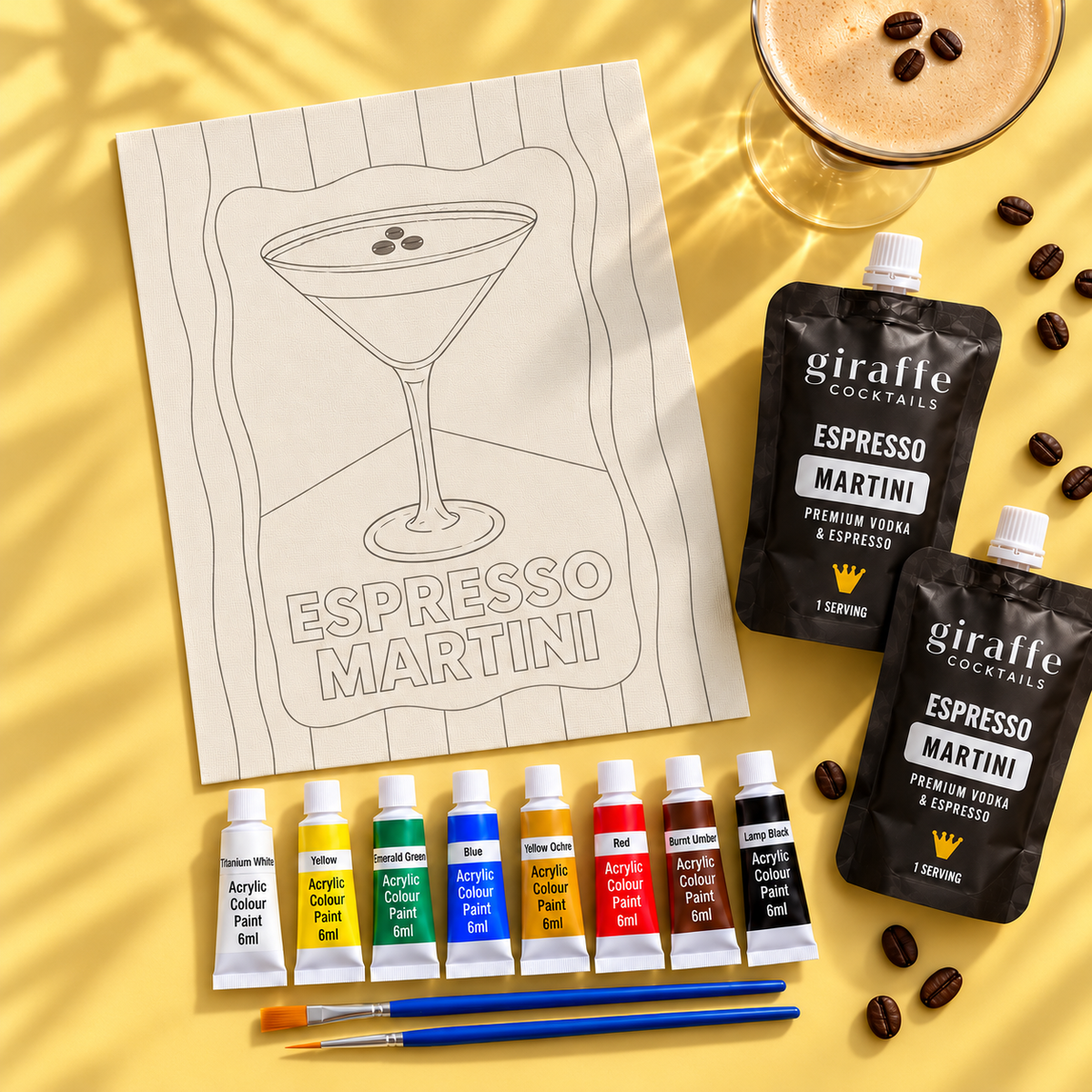 Espresso Martini Paint & Sip Gift Bundle