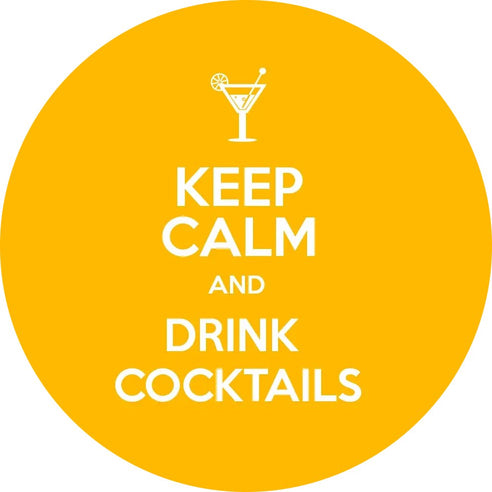 Fun Topper | Keep Calm Giraffe Cocktails