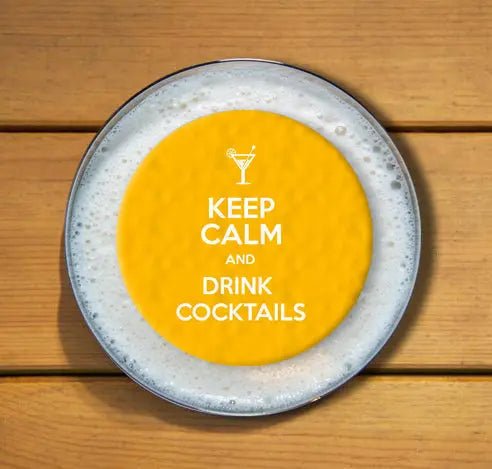 Fun Topper | Keep Calm Giraffe Cocktails