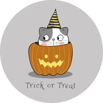 Halloween Topper | Trick or Treat Cat Giraffe Cocktails
