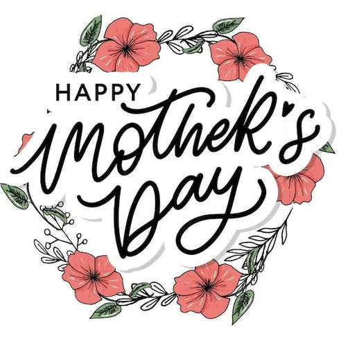 Mothers Day Topper | Red flowers Giraffe Cocktails