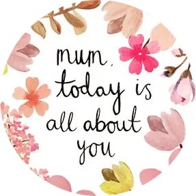 Mothers Day Topper | Today is all about you Giraffe Cocktails