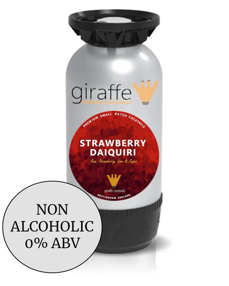 Non Alcoholic Strawberry Daiquiri 12L PolyKeg Giraffe Cocktails