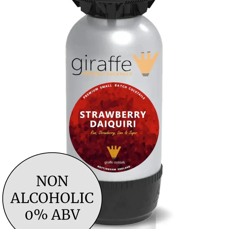 Non Alcoholic Strawberry Daiquiri 20L PolyKeg Giraffe Cocktails