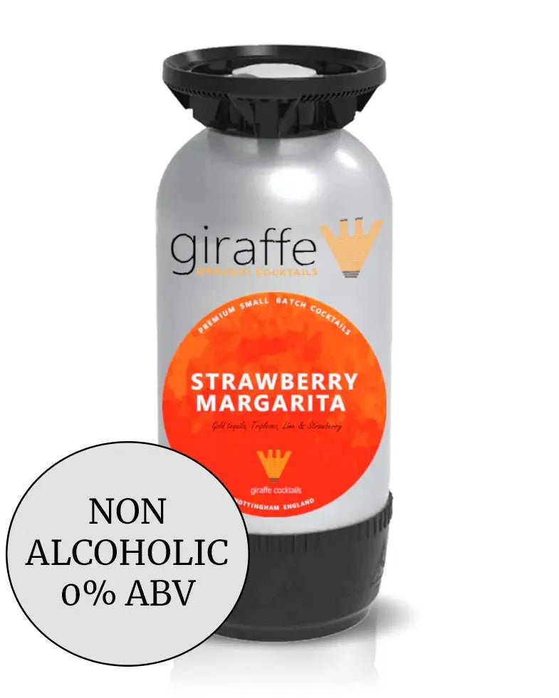 Non Alcoholic Strawberry Margarita 20L PolyKeg Giraffe Cocktails