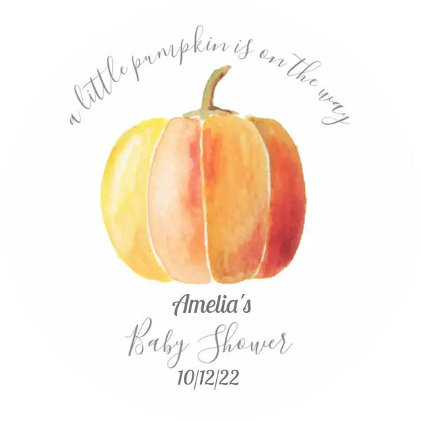 Personalised Baby Shower Topper | Pumpkin Giraffe Cocktails