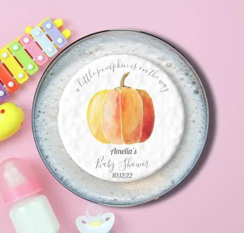 Personalised Baby Shower Topper | Pumpkin Giraffe Cocktails