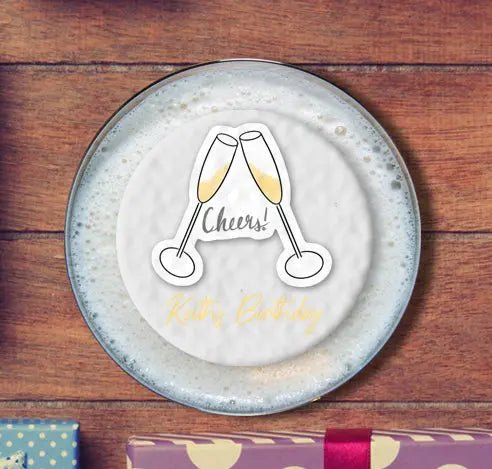 Personalised Birthday Topper | Cheers Giraffe Cocktails