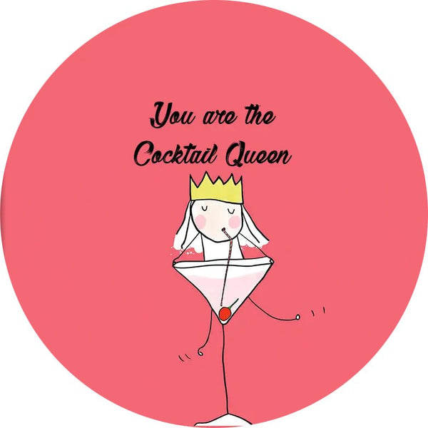 Personalised Birthday Topper | Cocktail Queen Giraffe Cocktails