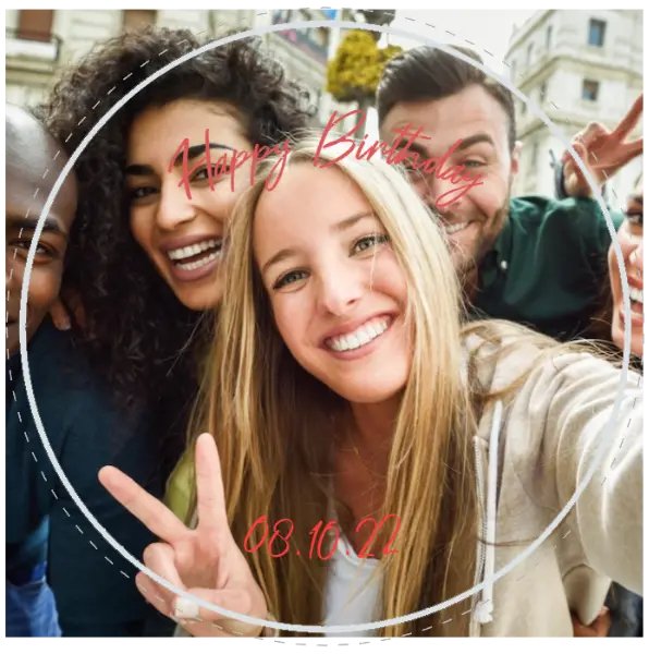 Personalised Birthday Topper | Upload your image Giraffe Cocktails