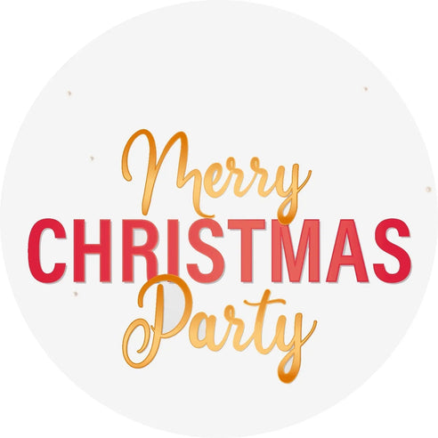 Personalised Christmas Topper |  Merry Christmas Party Giraffe Cocktails