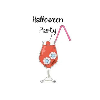 Personalised Halloween Topper | Happy Halloween Giraffe Cocktails