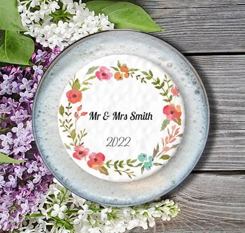 Personalised Wedding Topper | Flowers Ring Giraffe Cocktails