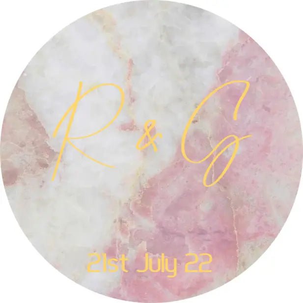Personalised Wedding Topper | Marble Giraffe Cocktails