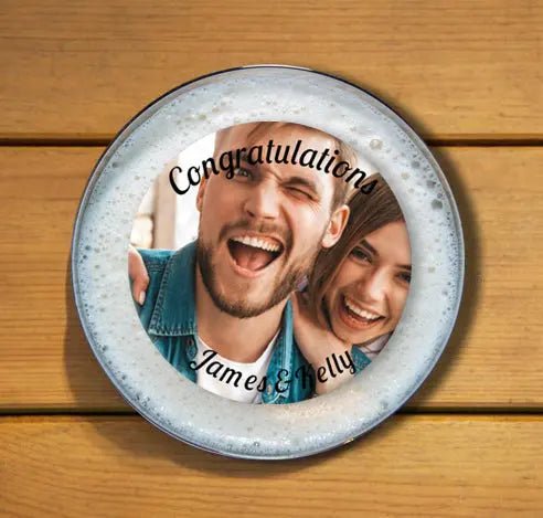 Personalised Wedding Topper | Upload your image Giraffe Cocktails