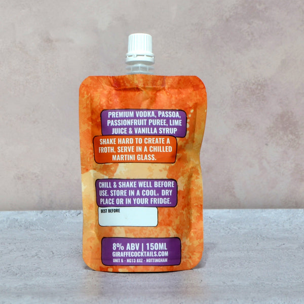Pornstar Martini 150ml Giraffe Cocktails