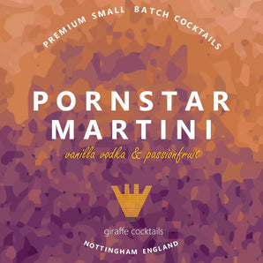 Pornstar Martini Badge Giraffe Cocktails