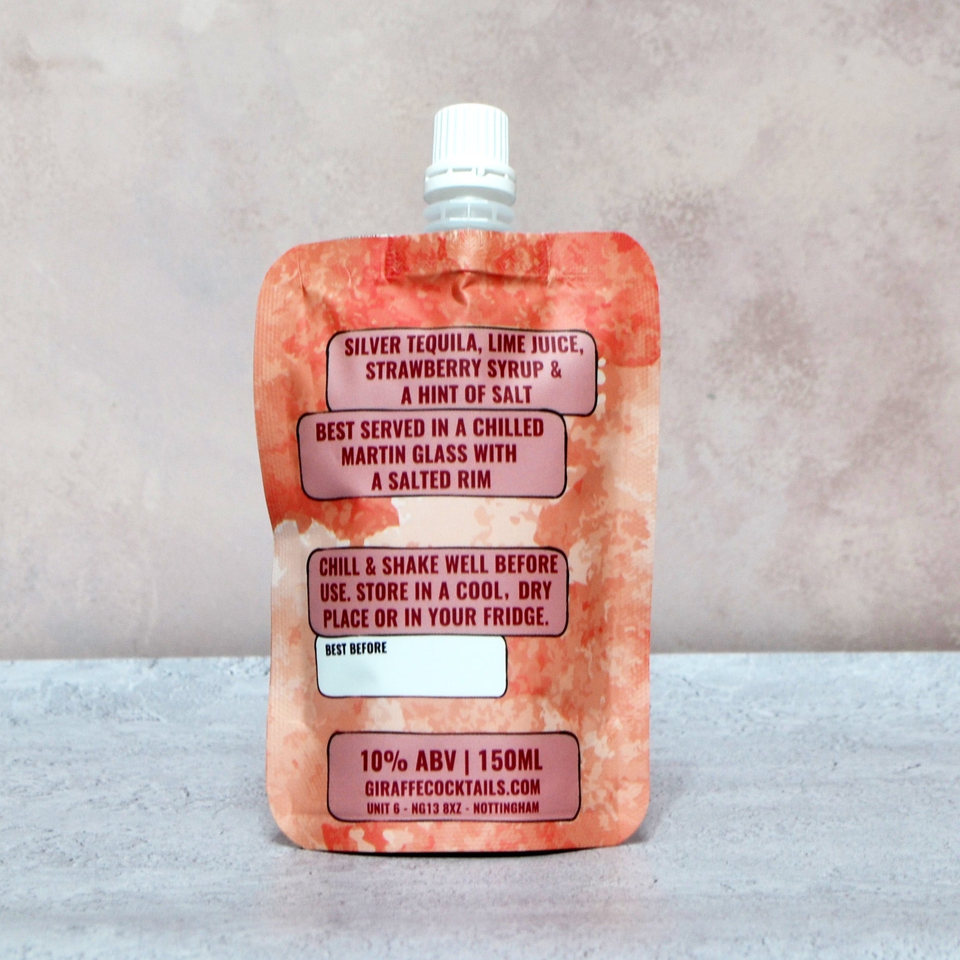 Strawberry Margarita 150ml Giraffe Cocktails