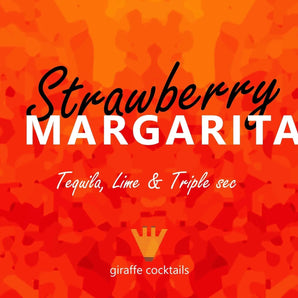Strawberry Margarita Badge Giraffe Cocktails