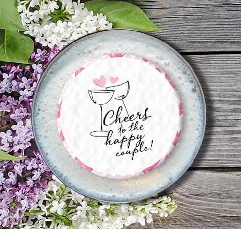 Wedding Topper | Cheers to the happy couple Giraffe Cocktails