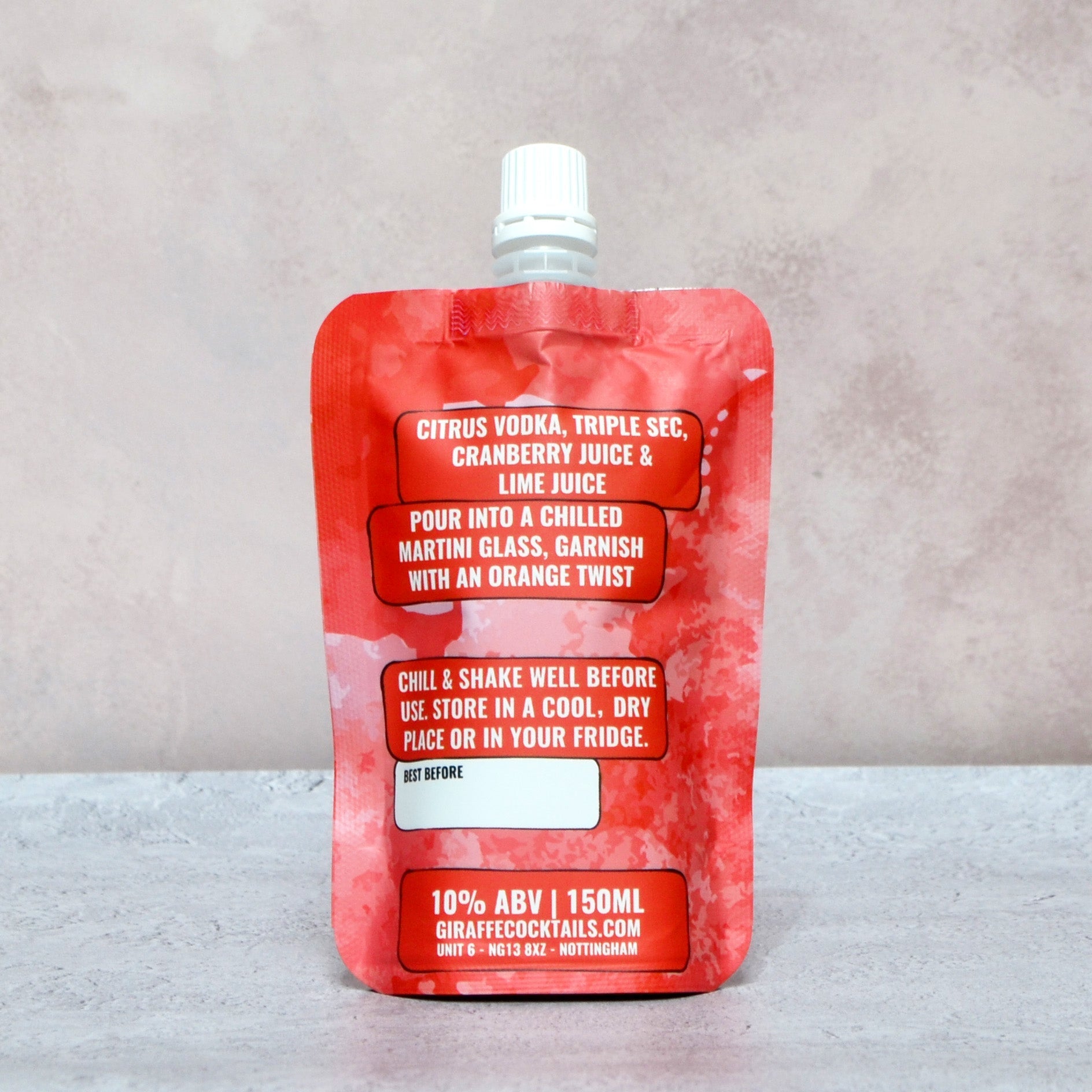 Cosmopolitan 150ml - Giraffe Cocktails