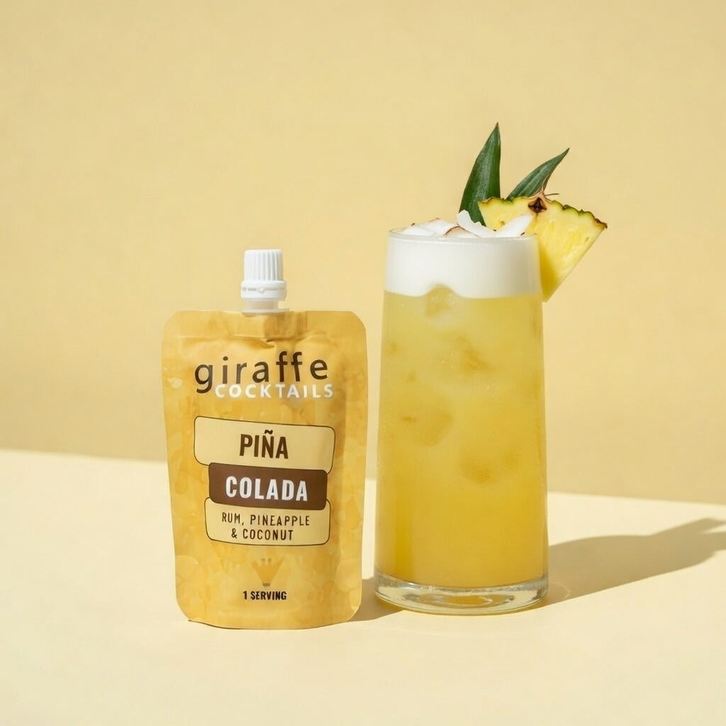 Piña Colada Ready to Drink Rum Cocktail with Coconut and Pineapple