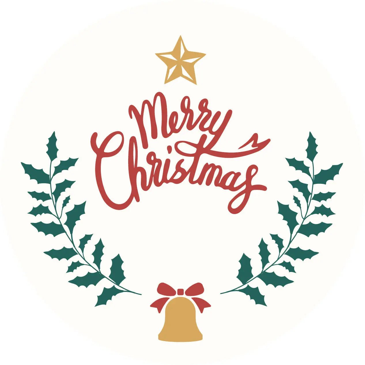 Christmas Topper | Merry Christmas - Giraffe Cocktails