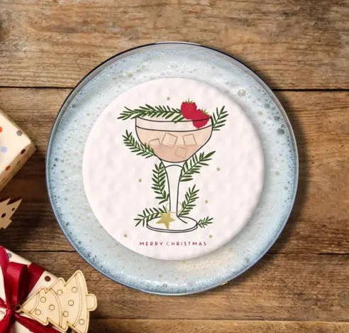 Christmas Topper | Merry Christmas Cocktail - Giraffe Cocktails