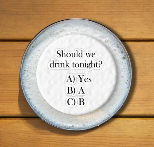 Fun Topper | Should we drink tonight? - Giraffe Cocktails