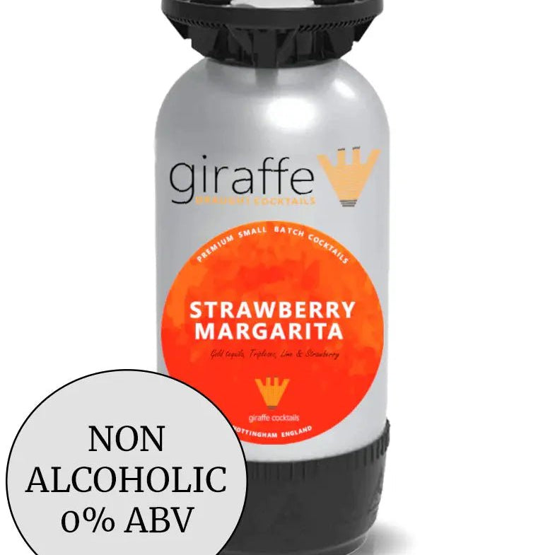Non Alcoholic Strawberry Margarita 12L PolyKeg - Giraffe Cocktails