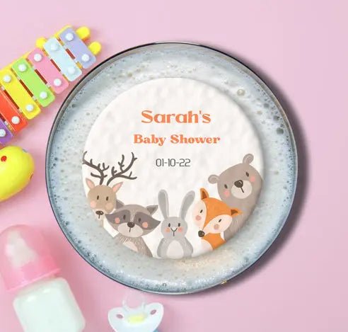 Personalised Baby Shower Topper | Woodland - Giraffe Cocktails