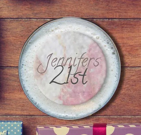 Personalised Birthday Topper | Marble - Giraffe Cocktails